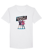 RUNWAY OR THE HIGHWAY... Tricou mânecă scurtă guler larg Bărbat Skater