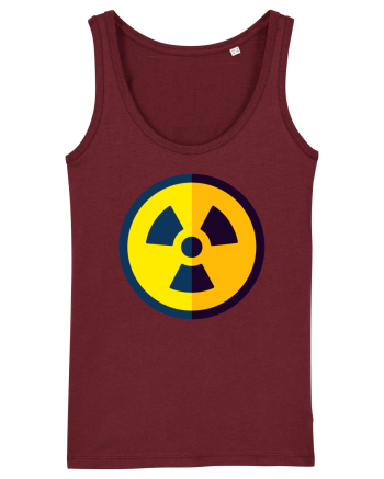 Nuclear sign Burgundy