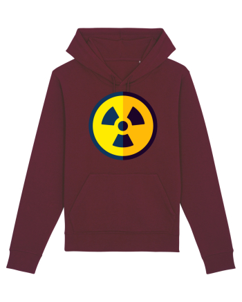 Nuclear sign Burgundy