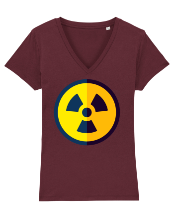 Nuclear sign Burgundy
