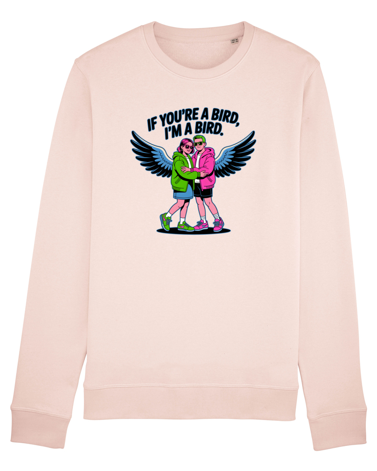 Bluză mânecă lungă Unisex Rise Candy Pink