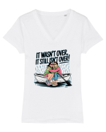 IT WASN`T OVER Tricou mânecă scurtă guler V Damă Evoker