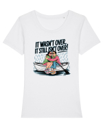 IT WASN`T OVER Tricou mânecă scurtă guler larg fitted Damă Expresser