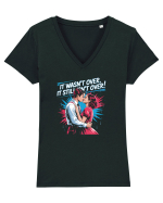 IT WASN`T OVER 2 Tricou mânecă scurtă guler V Damă Evoker