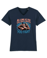 YOU FIGHT! Atata timp cat esti in viata, lupti! Tricou mânecă scurtă guler V Bărbat Presenter
