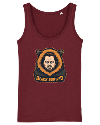 BEARLY SURVIVED Burgundy