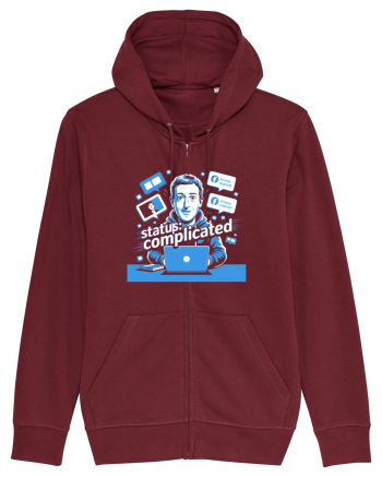 STATUS: COMPLICATED Burgundy