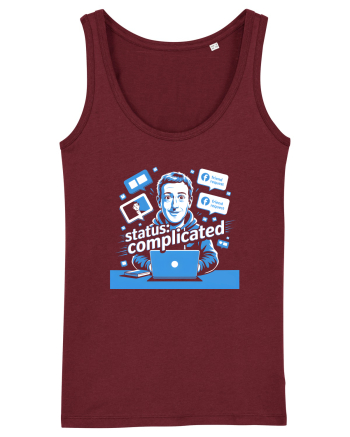 STATUS: COMPLICATED Burgundy