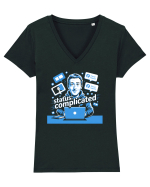 STATUS: COMPLICATED Tricou mânecă scurtă guler V Damă Evoker