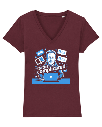 STATUS: COMPLICATED Burgundy