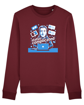 STATUS: COMPLICATED Burgundy