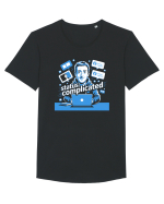 STATUS: COMPLICATED Tricou mânecă scurtă guler larg Bărbat Skater