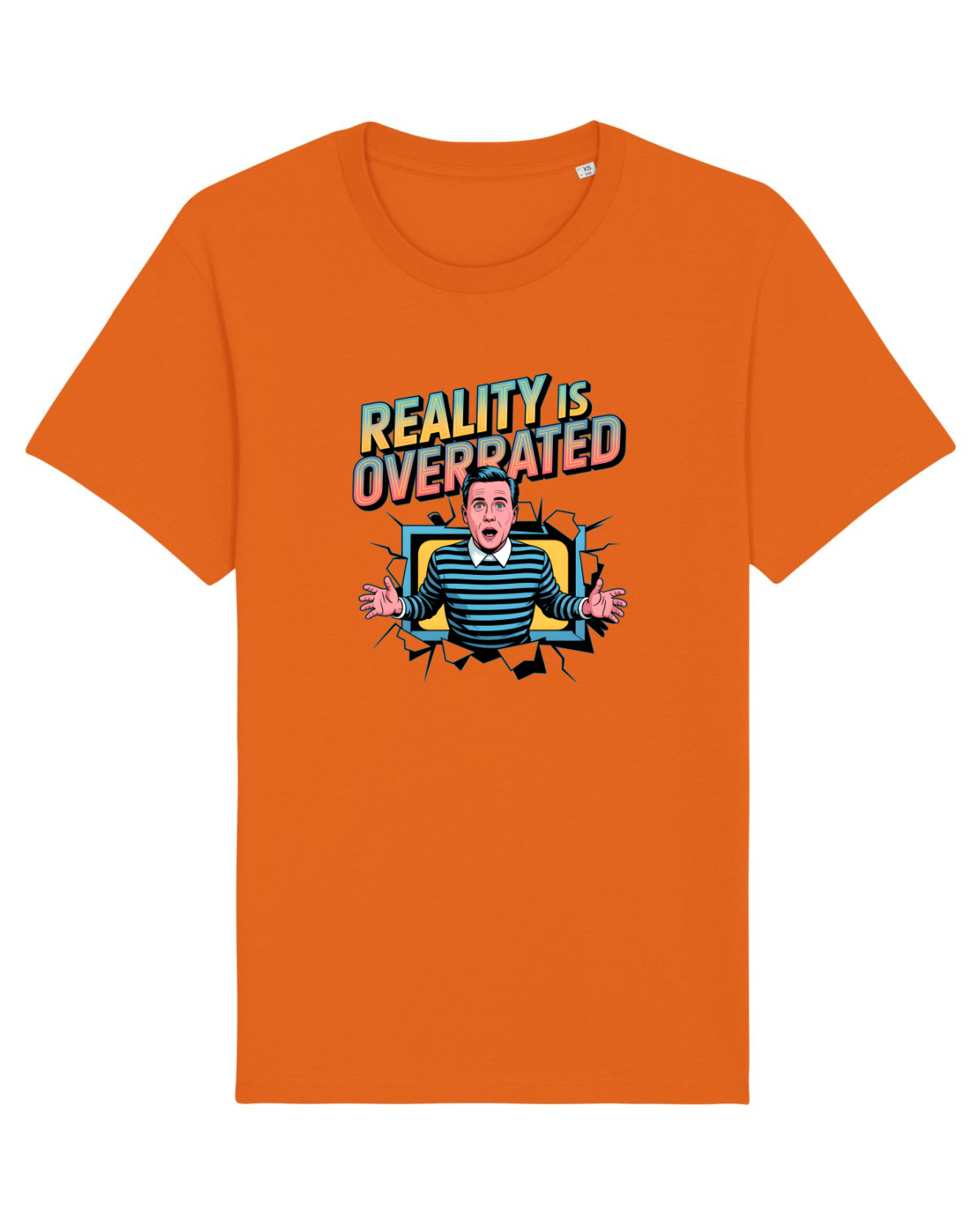 Tricou mânecă scurtă Unisex Rocker Bright Orange