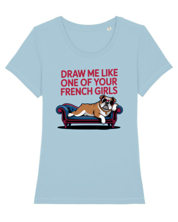DRAW ME LIKE ONE OF YOUR FRENCH GIRLS - caine Boxer Sky Blue