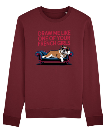 DRAW ME LIKE ONE OF YOUR FRENCH GIRLS - caine Boxer Burgundy