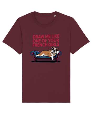DRAW ME LIKE ONE OF YOUR FRENCH GIRLS - caine Boxer Burgundy