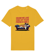 DRAW ME LIKE ONE OF YOUR FRENCH GIRLS - caine Boxer Tricou mânecă scurtă Unisex Rocker