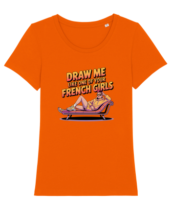 DRAW ME LIKE ONE OF YOUR FRENCH GIRLS  Bright Orange