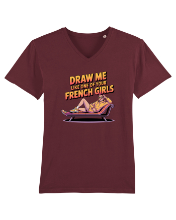 DRAW ME LIKE ONE OF YOUR FRENCH GIRLS  Burgundy