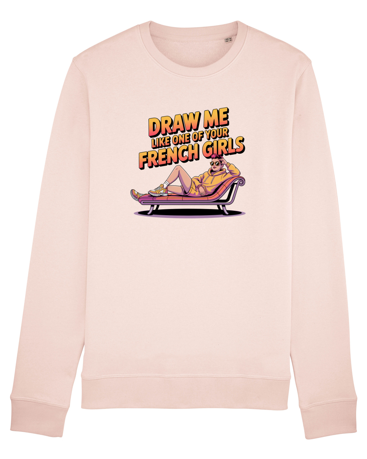 Bluză mânecă lungă Unisex Rise Candy Pink