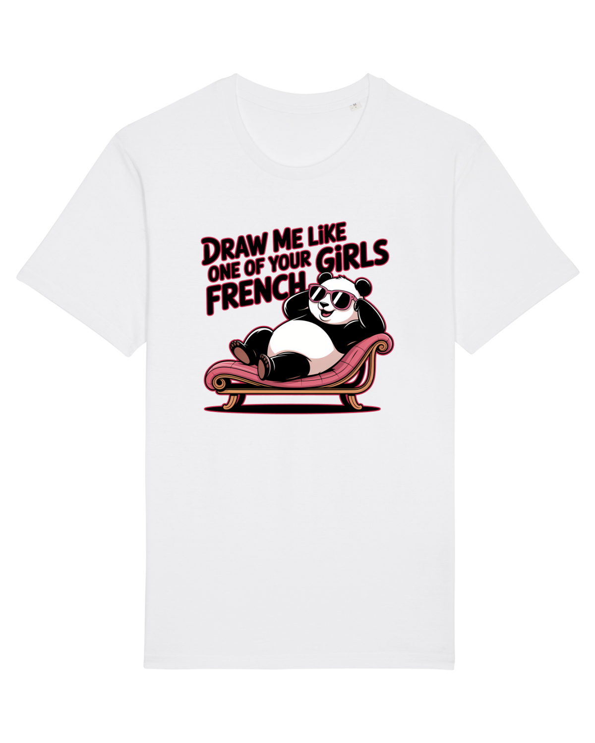 Tricou mânecă scurtă Unisex Rocker White