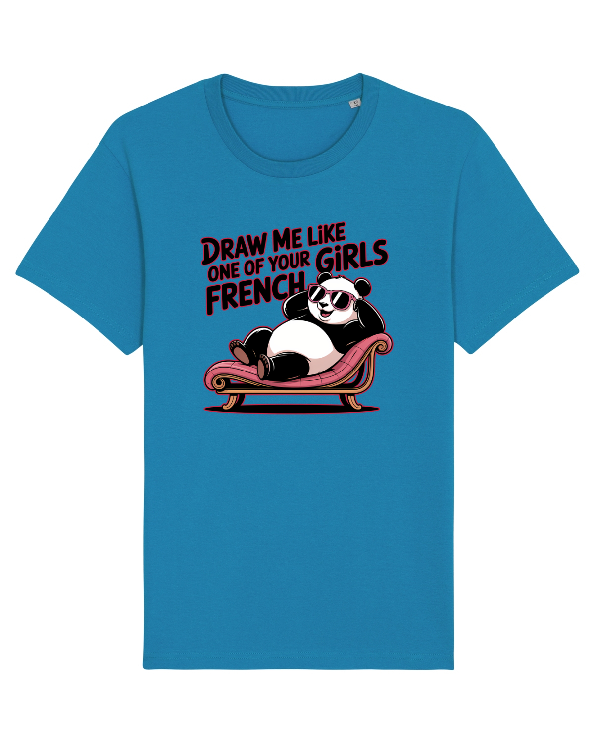 Tricou mânecă scurtă Unisex Rocker Azur