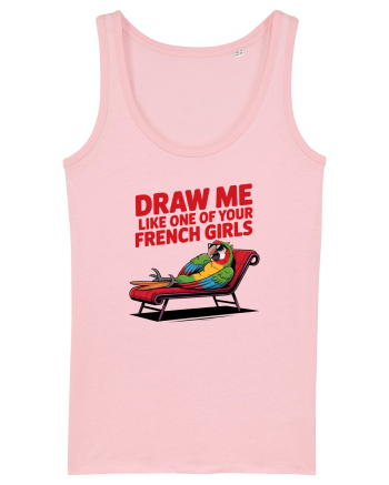 DRAW ME LIKE ONE OF YOUR FRENCH GIRLS - papagal Cotton Pink