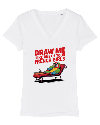 DRAW ME LIKE ONE OF YOUR FRENCH GIRLS - papagal White