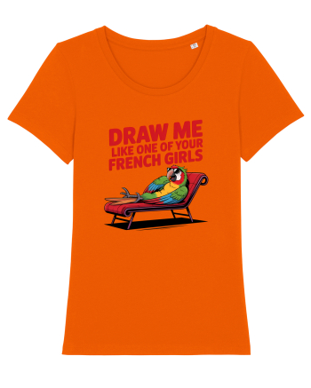 DRAW ME LIKE ONE OF YOUR FRENCH GIRLS - papagal Bright Orange
