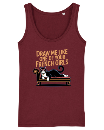 DRAW ME LIKE ONE OF YOUR FRENCH GIRLS - pisica Burgundy