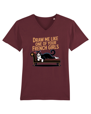 DRAW ME LIKE ONE OF YOUR FRENCH GIRLS - pisica Burgundy