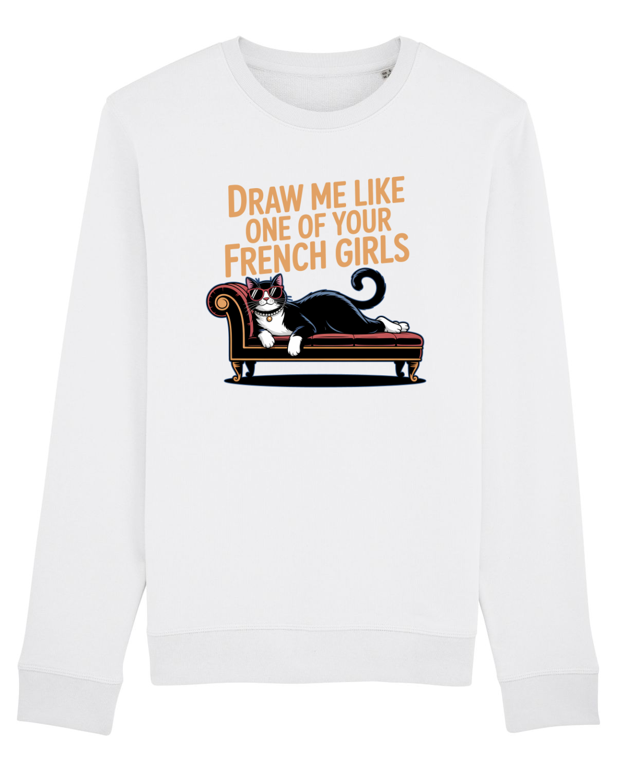 Bluză mânecă lungă Unisex Rise White