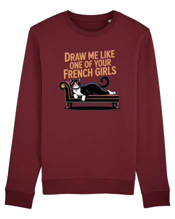 DRAW ME LIKE ONE OF YOUR FRENCH GIRLS - pisica Burgundy