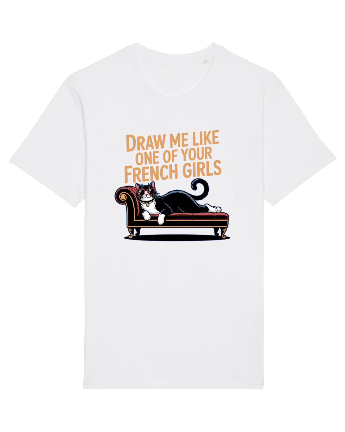 Tricou mânecă scurtă Unisex Rocker White