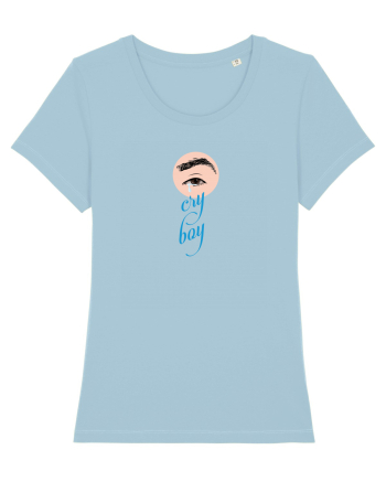Cry boy (ochi, color) Sky Blue