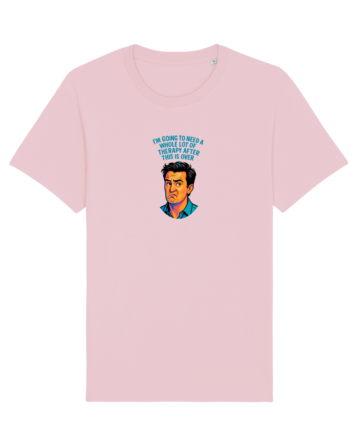 Tricou mânecă scurtă Unisex Rocker Cotton Pink
