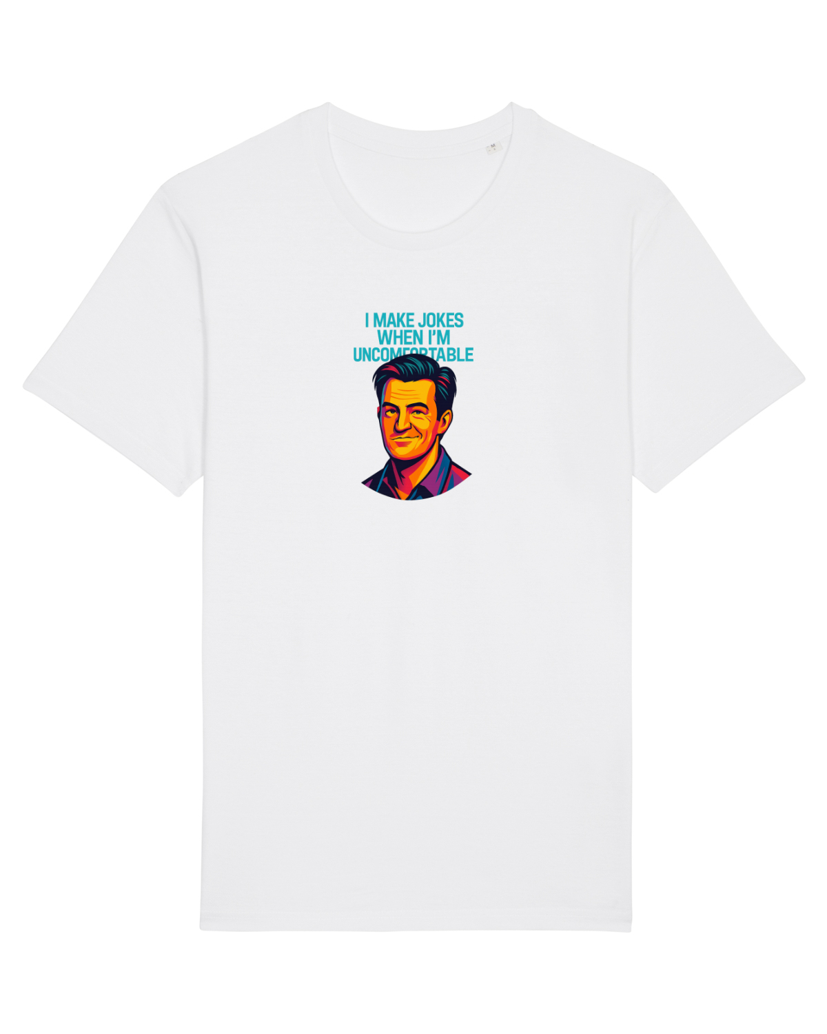 Tricou mânecă scurtă Unisex Rocker White