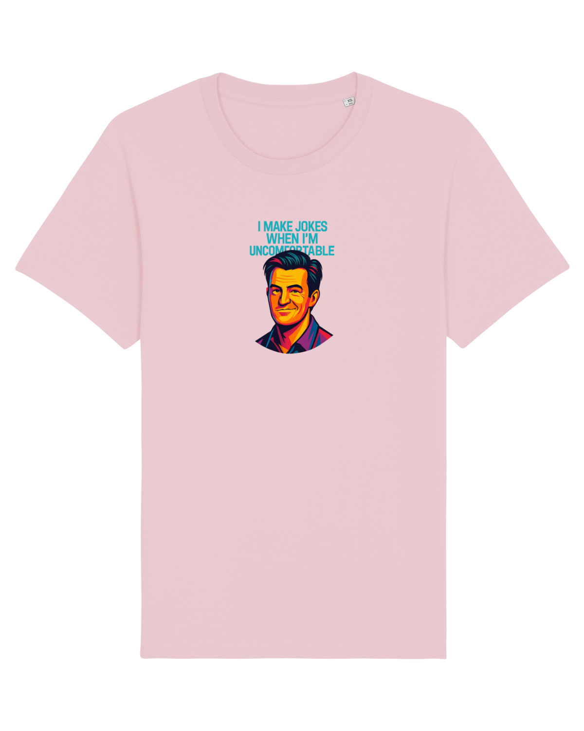 Tricou mânecă scurtă Unisex Rocker Cotton Pink