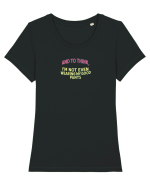 AND TO THINK, I`M NOT EVEN WEARING MY GOOD PANTS Tricou mânecă scurtă guler larg fitted Damă Expresser