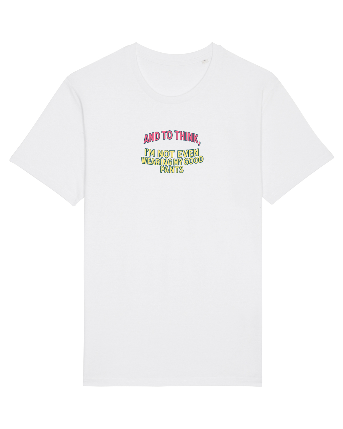 Tricou mânecă scurtă Unisex Rocker White