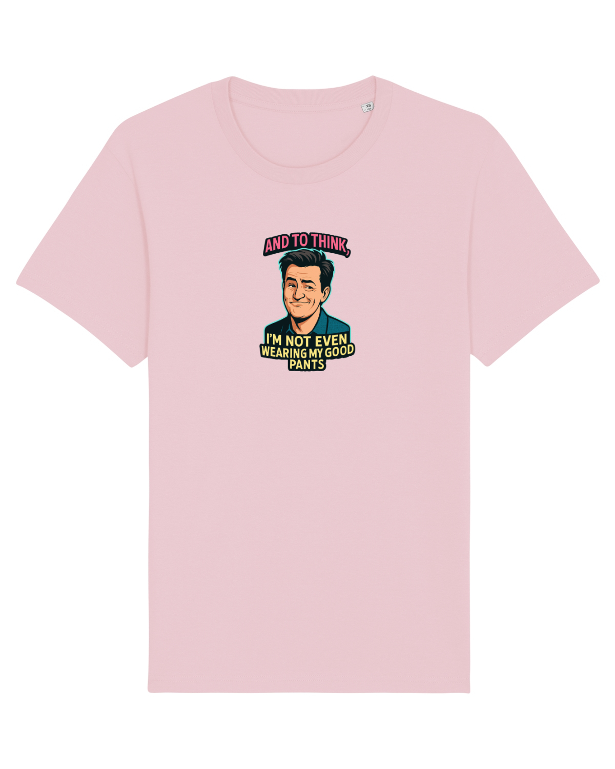 Tricou mânecă scurtă Unisex Rocker Cotton Pink