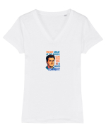 I`M NOT GREAT AT THE ADVICE, CAN I INTEREST YOU IN A SARCASTIC COMMENT? Tricou mânecă scurtă guler V Damă Evoker