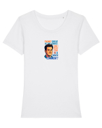 I`M NOT GREAT AT THE ADVICE, CAN I INTEREST YOU IN A SARCASTIC COMMENT? Tricou mânecă scurtă guler larg fitted Damă Expresser