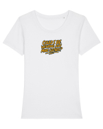 COULD I BE WEARING ANY MORE CLOTHES? Tricou mânecă scurtă guler larg fitted Damă Expresser