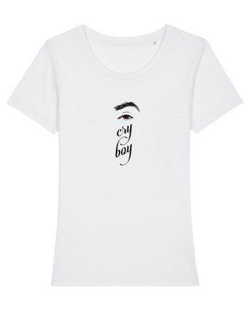 Cry boy (ochi, negru) White