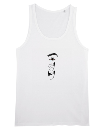 Cry boy (ochi, negru) White