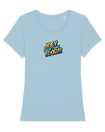 JOEY DOESN`T SHARE FOOD! Tricou mânecă scurtă guler larg fitted Damă Expresser