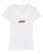 I  KNOW! Tricou mânecă scurtă guler V Damă Evoker
