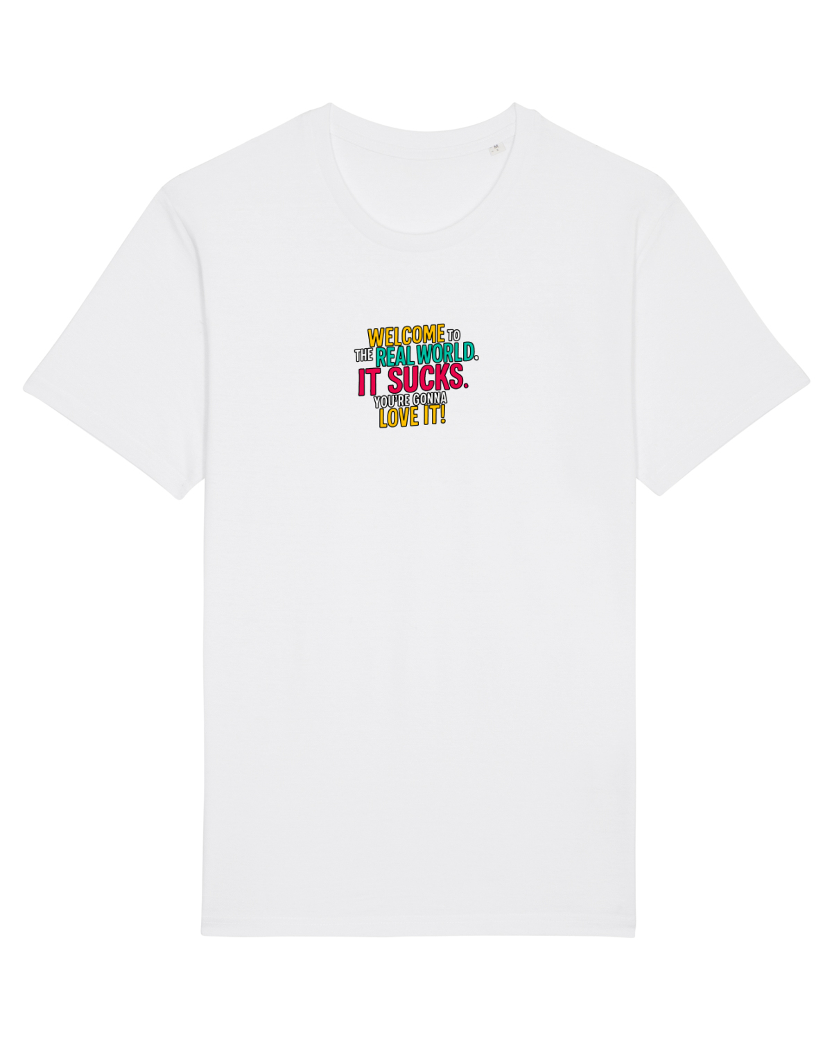 Tricou mânecă scurtă Unisex Rocker White