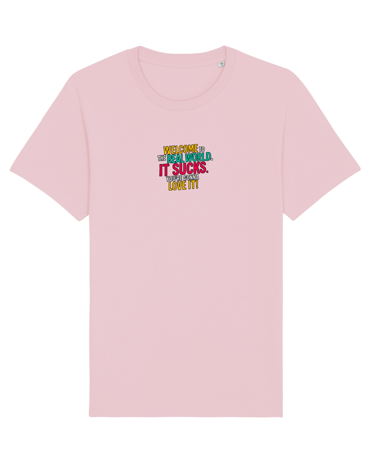 Tricou mânecă scurtă Unisex Rocker Cotton Pink